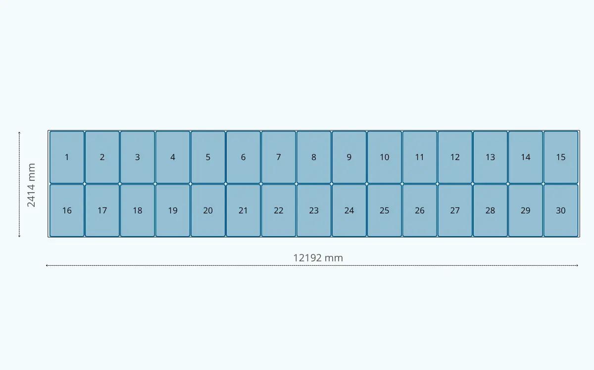 40 Pallet Wide konteineris euro paletės talpa 40 Pallet Wide konteineris euro paletės talpa