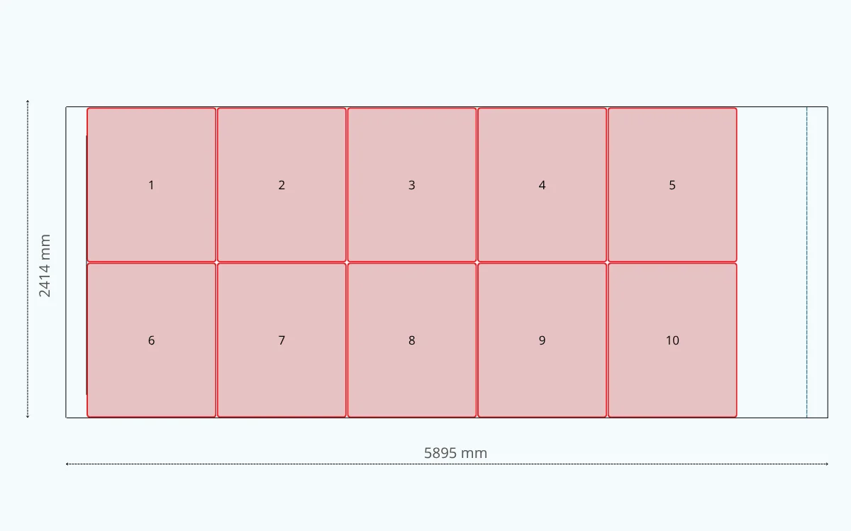 20 Pallet Wide konteineris standartinių palečių talpa 20 Pallet Wide konteineris standartinių palečių talpa
